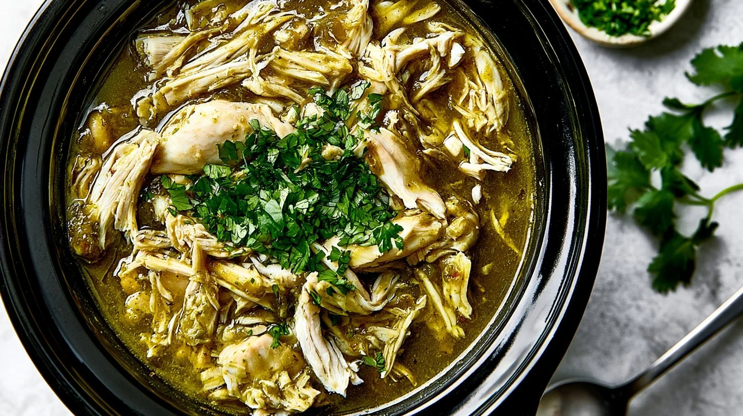 Flavor-Packed Crockpot Salsa Verde Chicken for Tacos & Bowls