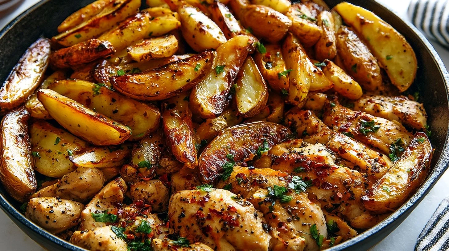 Garlic Butter Chicken and Potatoes