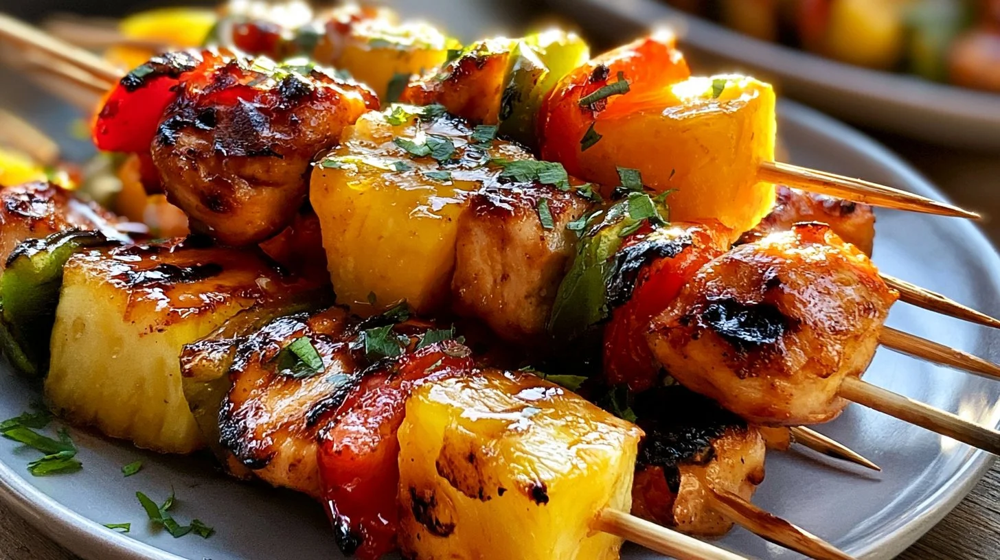 Grilled Pineapple Chicken Kabobs
