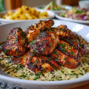 Delicious Hawaiian BBQ Chicken with Pineapple Flavor served on a plate