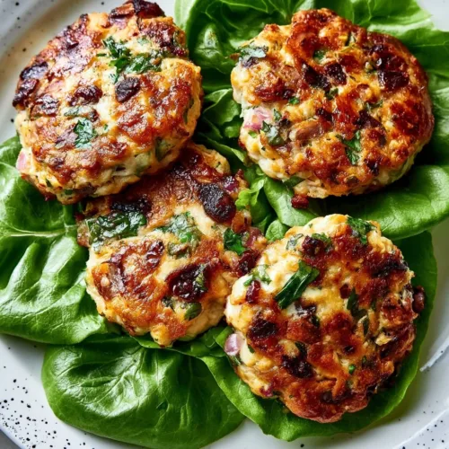 Healthy Greek chicken burgers served with fresh toppings