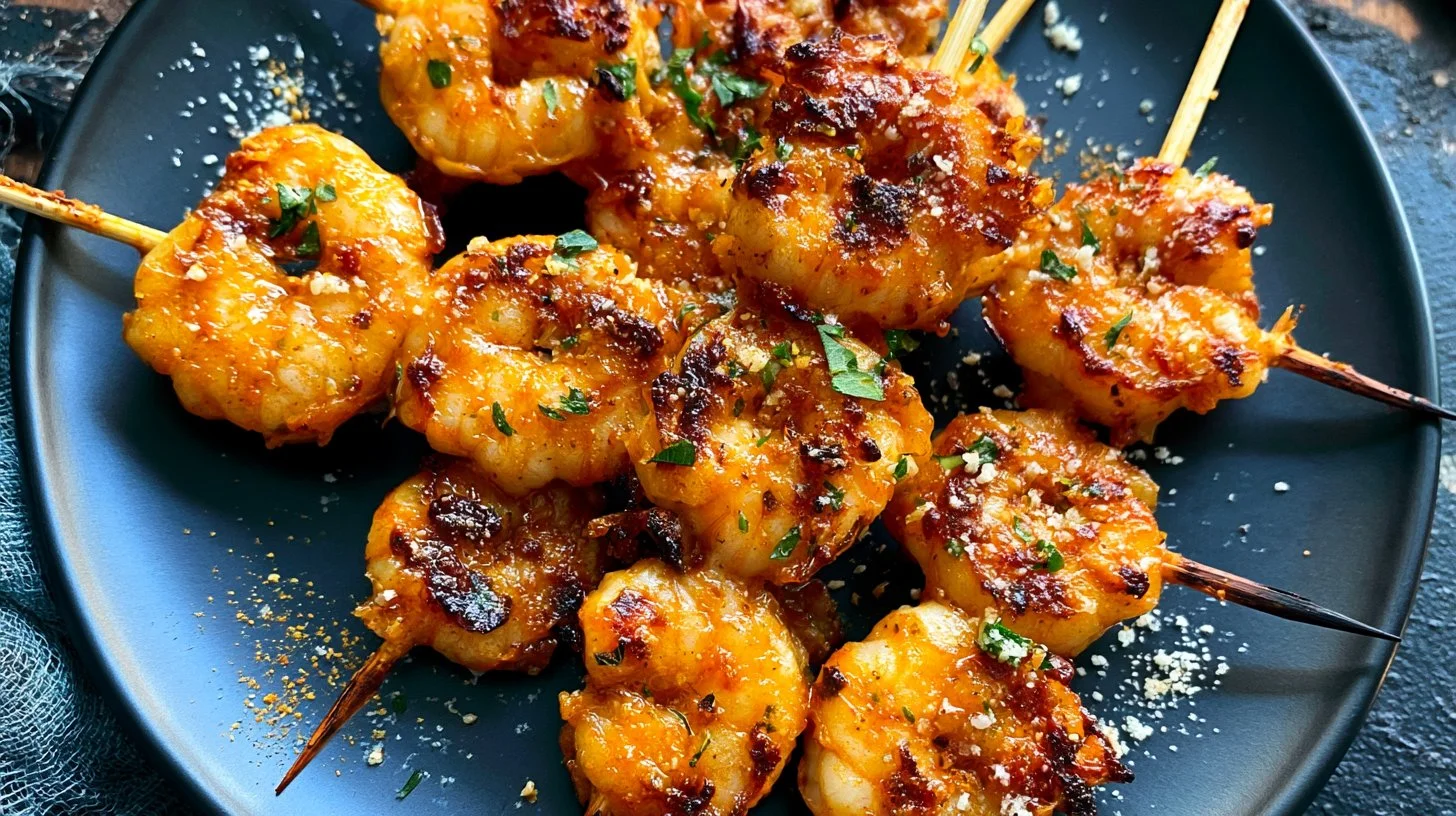 Lemon Parm Chicken Skewers