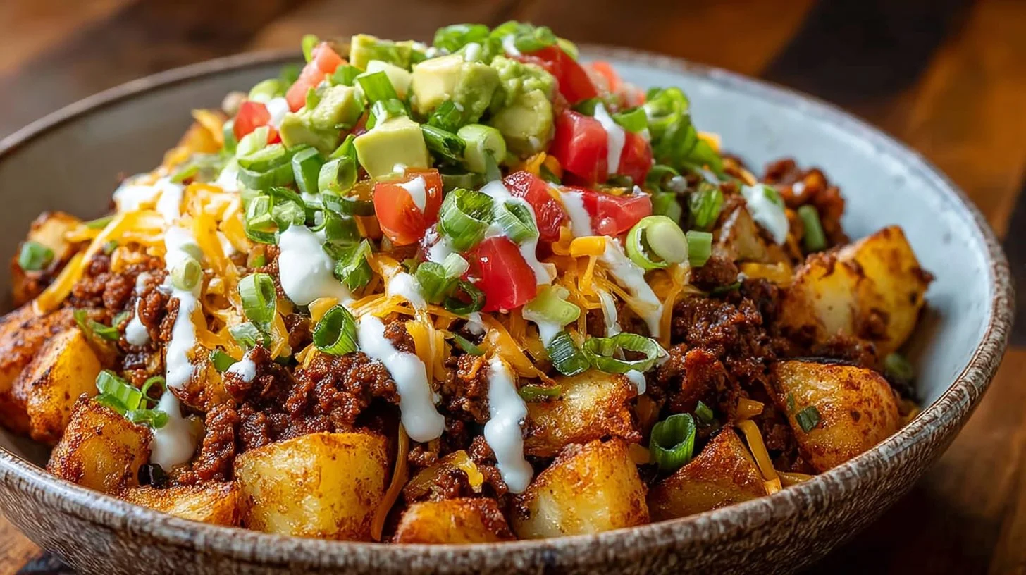 Loaded Potato Taco Bowl
