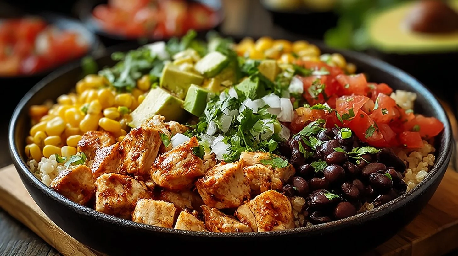 One-Pan Chicken Burrito Bowl