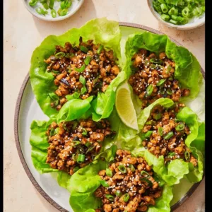 PF Chang's delicious lettuce wraps served with dipping sauce