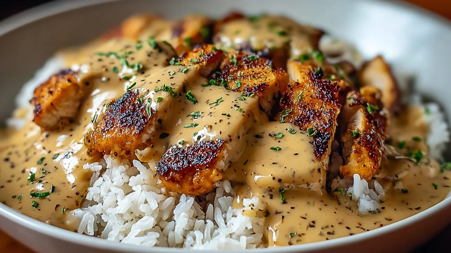 Smothered Chicken and Rice