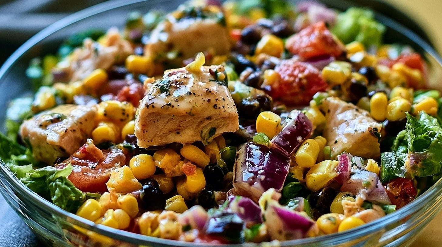 Easy Zesty Southwest Chicken Salad Bowl