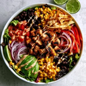 Delicious Spicy Southwest Chicken Salad with fresh ingredients and bold flavors.