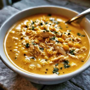 Bowl of creamy white chicken chili topped with cilantro and lime.