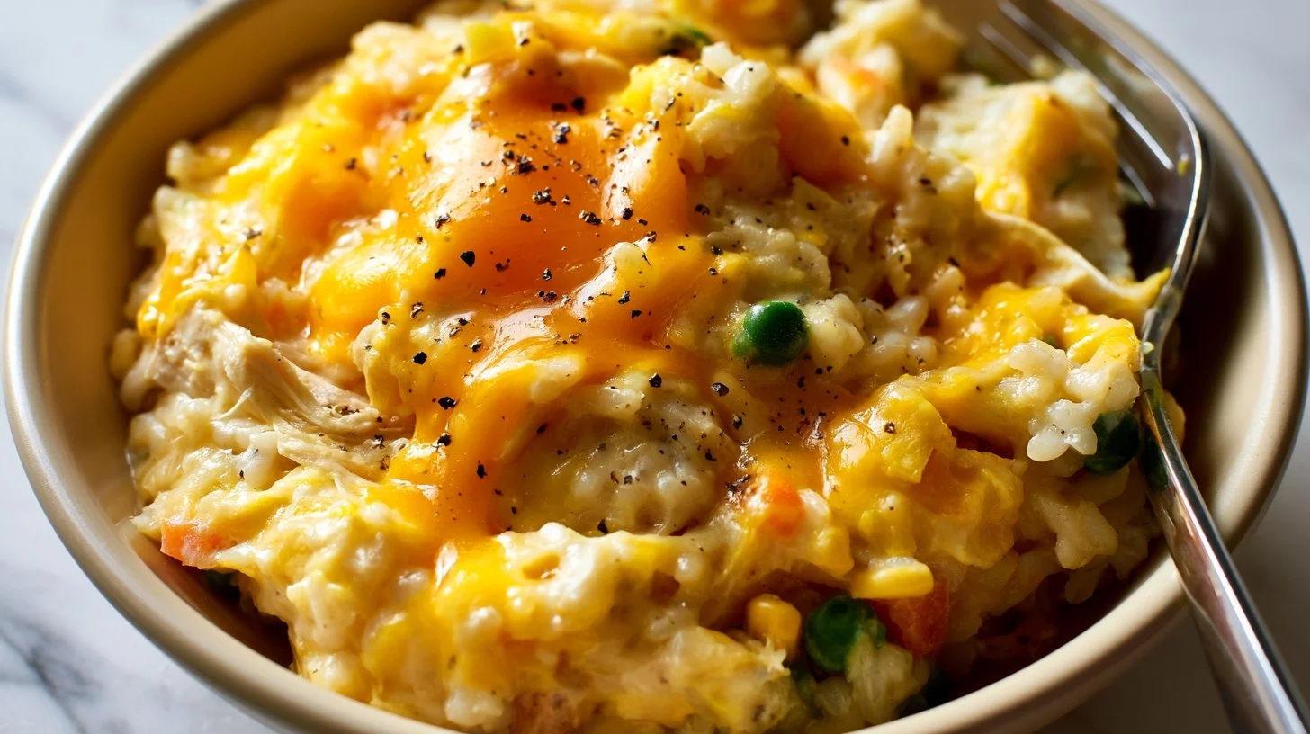 Cheesy Chicken and Rice Casserole