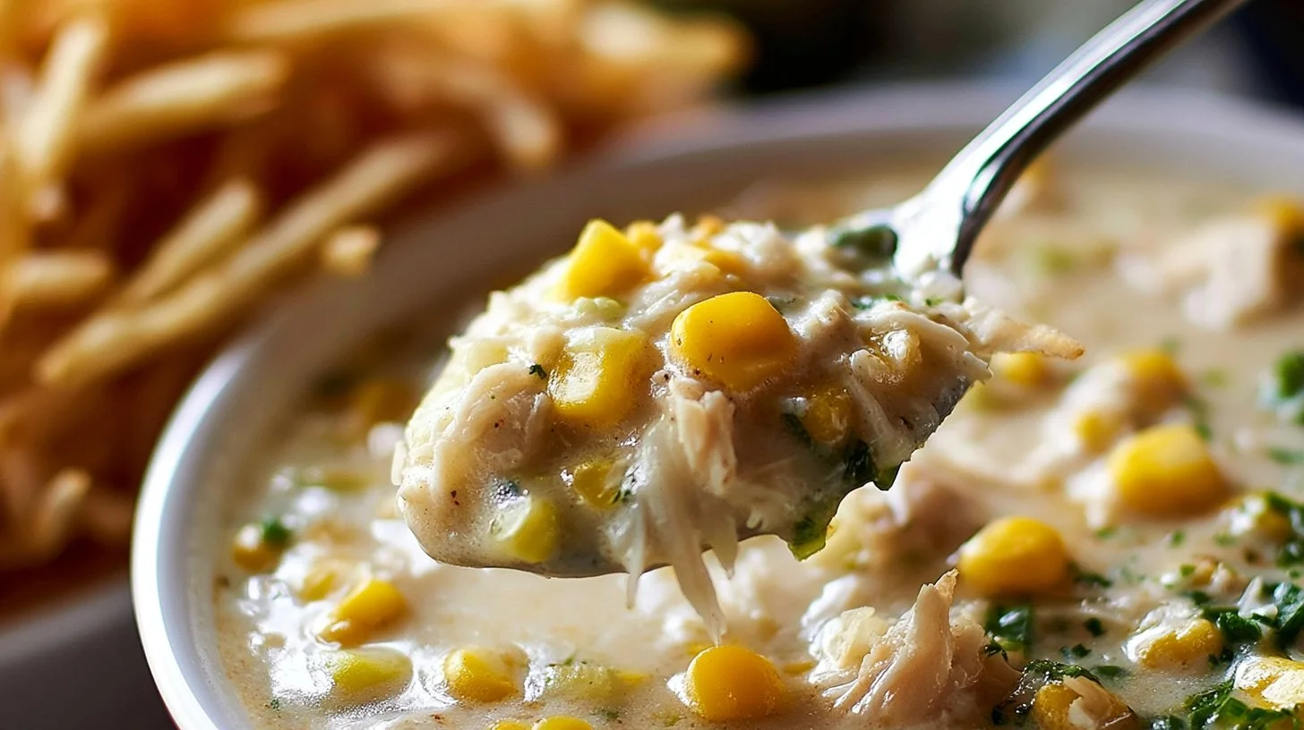 Creamy Crockpot White Chicken Chili