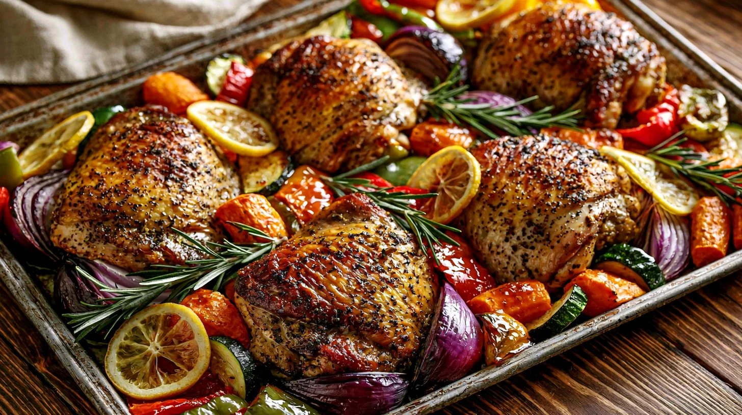 Chicken Thighs with Garlic and Herbs