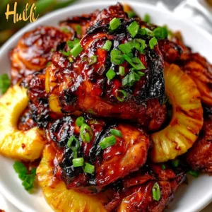 Grilled Huli Huli Chicken with Hawaiian marinade on the BBQ grill