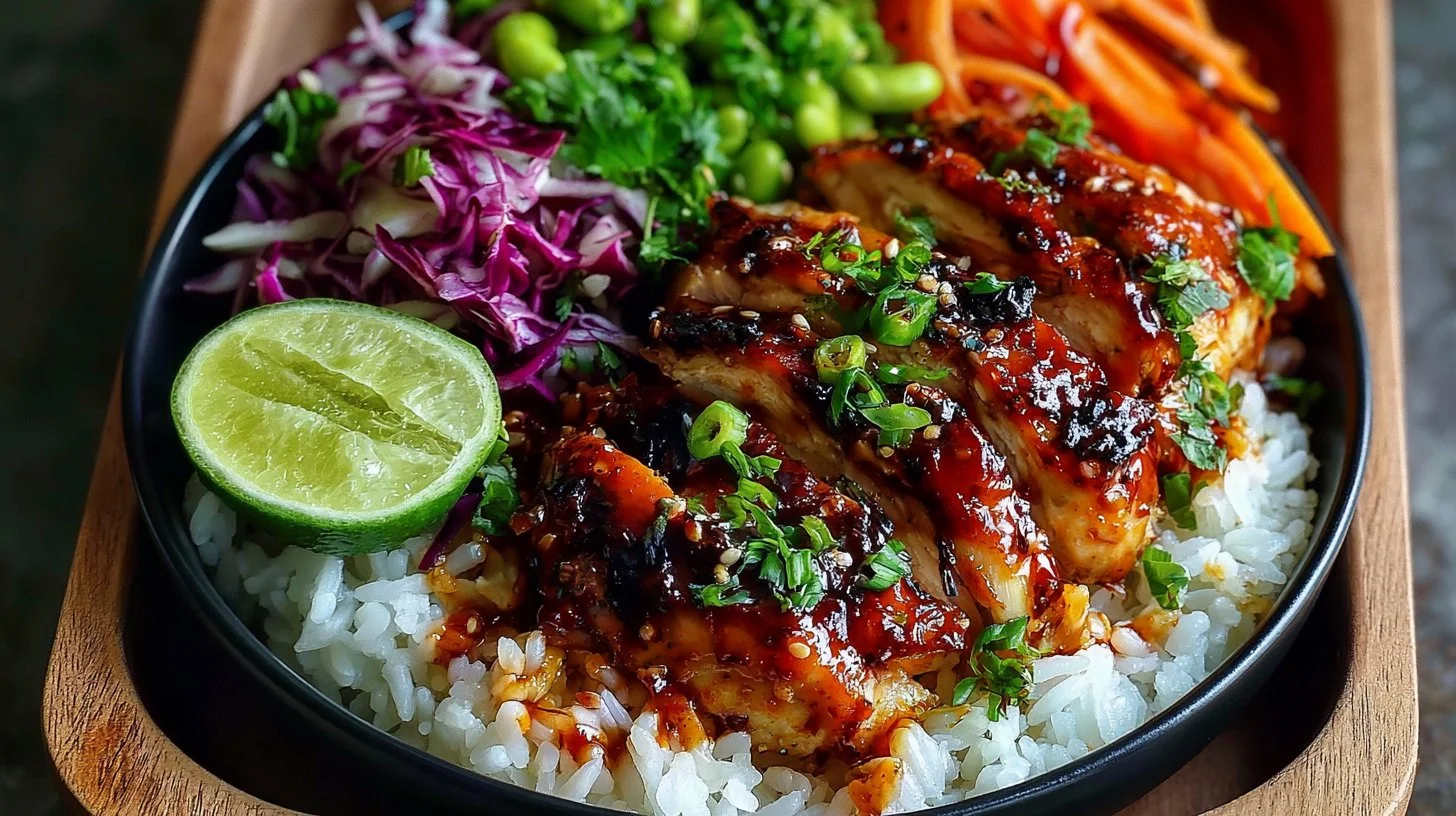 Sticky Chicken Rice Bowl Meal Prep For Busy Weeknights